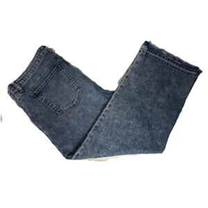 Women's Kut From The Kloth Acid Wash Wide Leg Frayed Hem Size 18